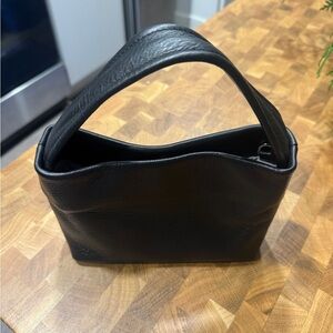 Elegant Black Leather Clutch